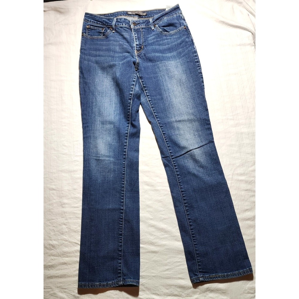 Levis Pants Womens Size 31x32 Blue Bold Curve Classic Rise Straight